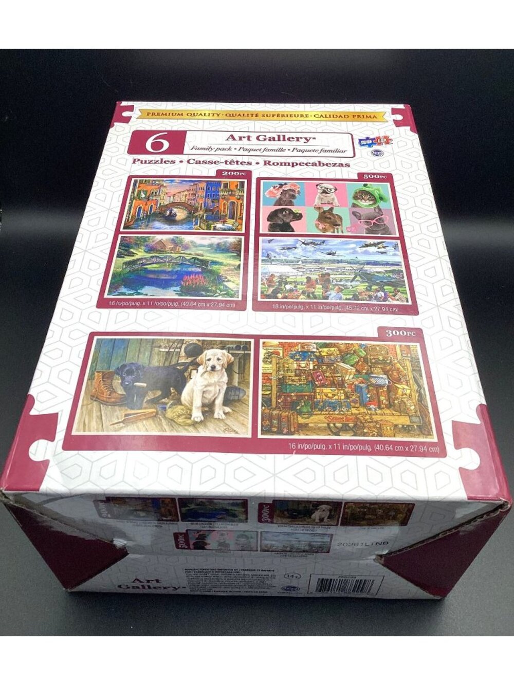 Jigsaw Puzzles Art Gallery 6 Pack 2x200 2x300 2x500 Family Pack Used Vintage OOP